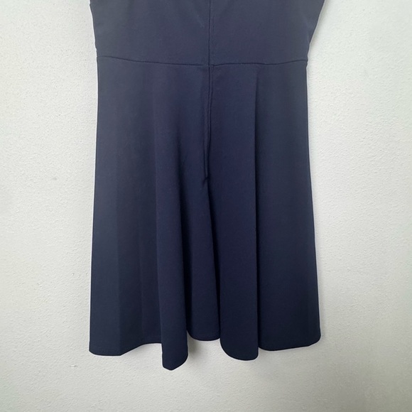 NWT Trixxi Fit and Flare Faran Ladder Trim Skater Dress in Navy Blue Size Large - Picture 11 of 14